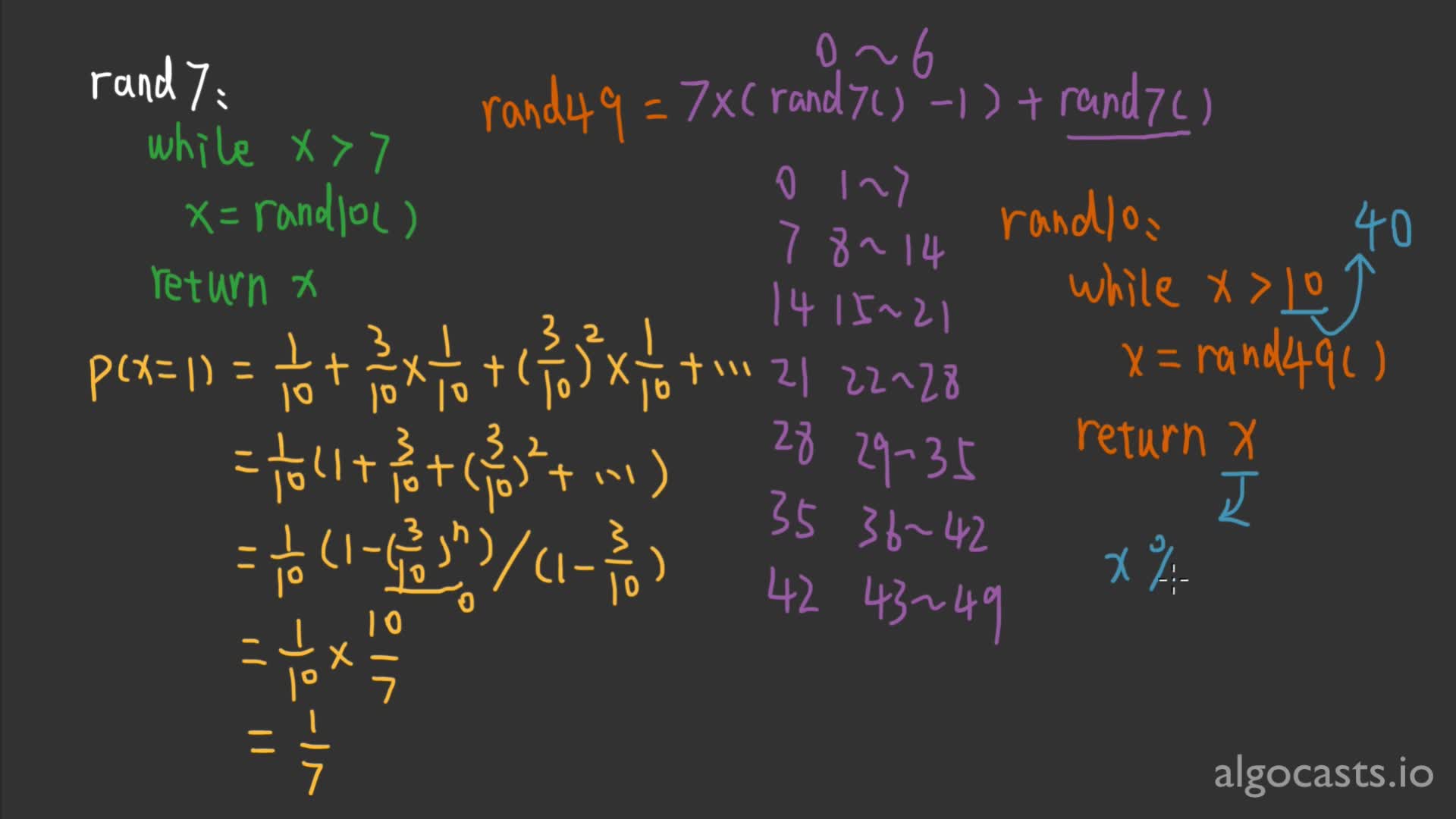 P140 用 rand7() 实现 rand10()
