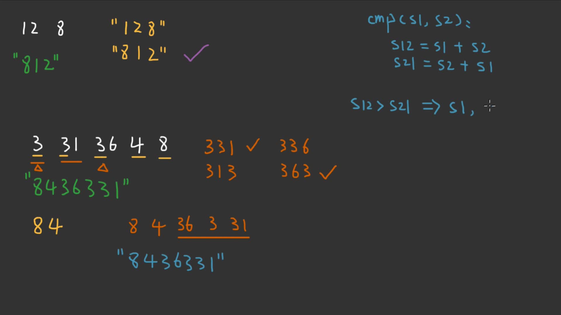 P203 拼接的最大数字