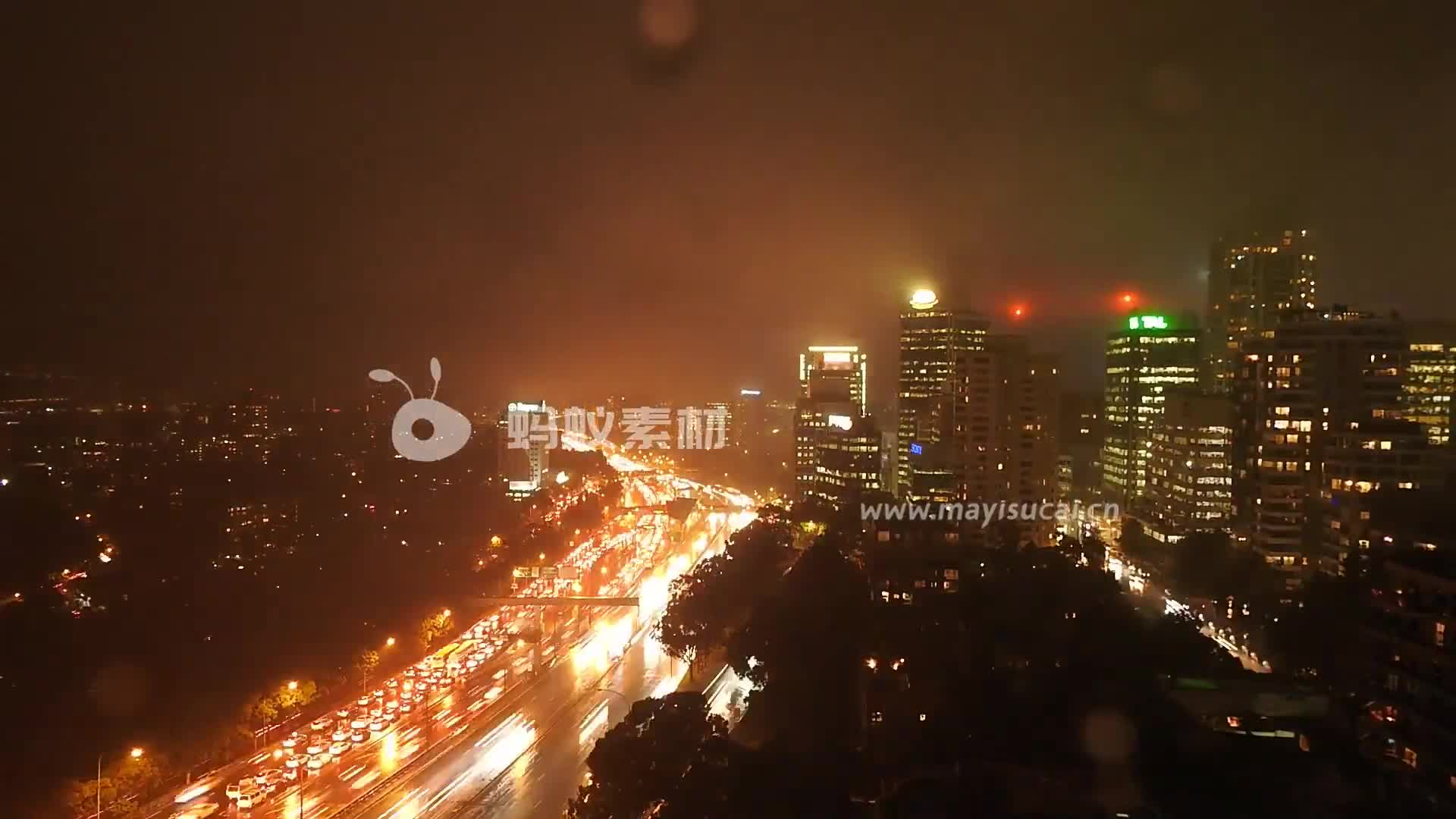 城市风景实拍延时摄影模式下的城市夜景-第4张图