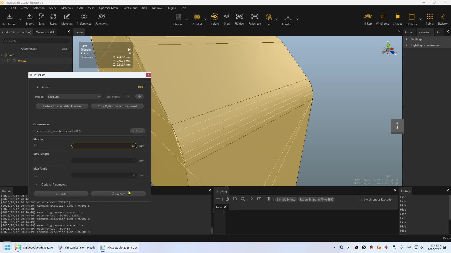 ��ʱ15��pixyz_studio������ģ