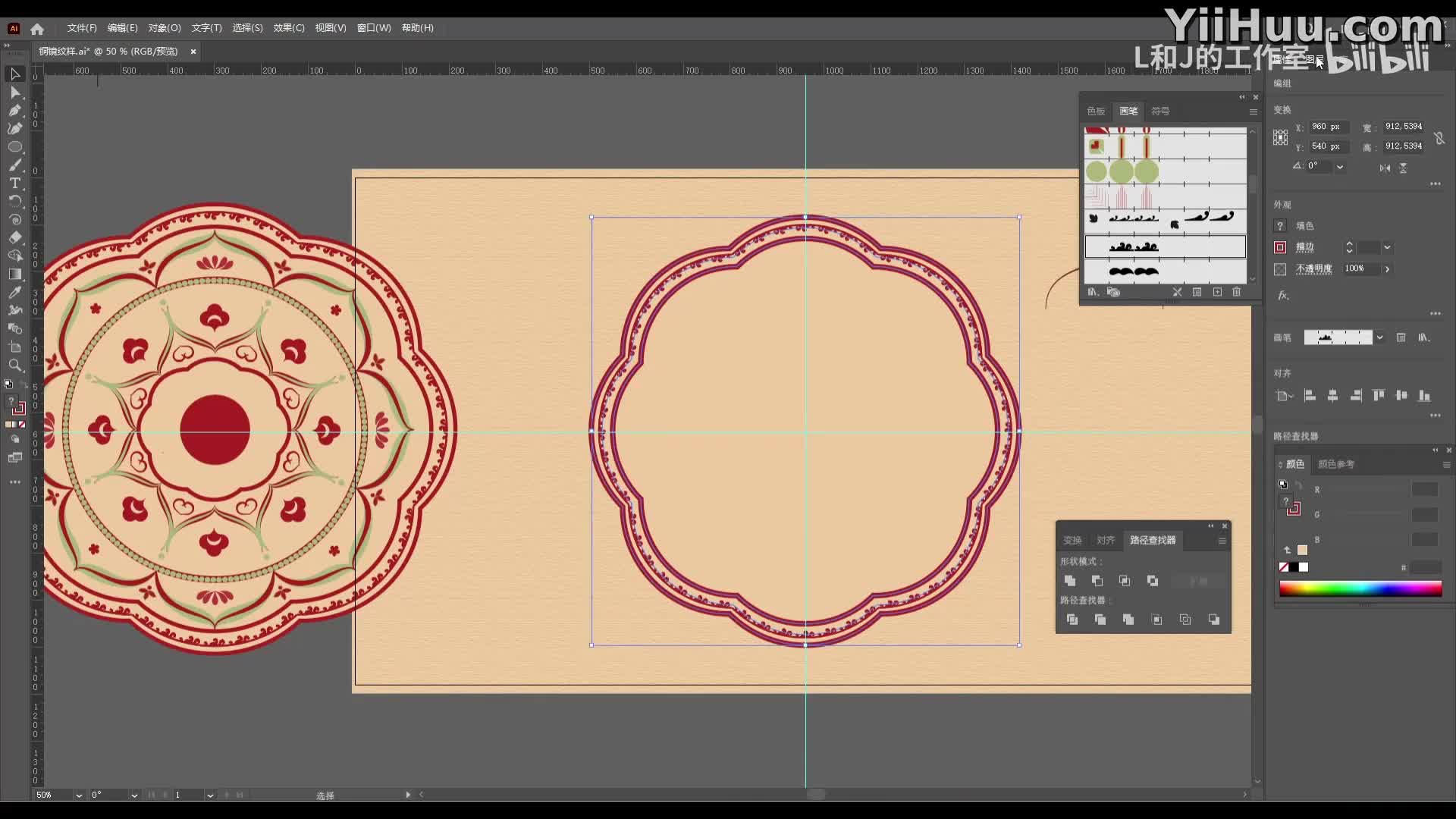 4-Adobe Illustrator ��ʽ�������ƽ̳̣��ο��ƴ�ͭ����ʽ